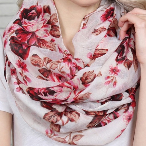 Accessories - Floral Infinity Scarve